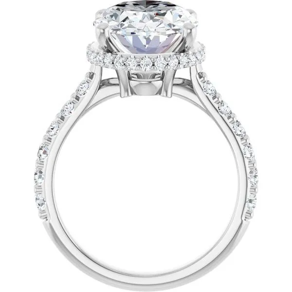 Hidden Halo-Style Engagement Ring Image 2 JF Jones Jewelers Rochester, NY