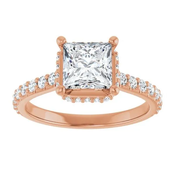 Hidden Halo-Style Engagement Ring Image 3 Arezzo Jewelers Elmwood Park, IL