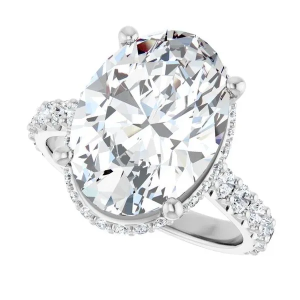 Hidden Halo-Style Engagement Ring Image 5 Vulcan's Forge LLC KANSAS CITY, MO