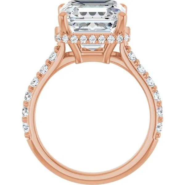 Hidden Halo-Style Engagement Ring Image 2 Hudson Valley Goldsmith New Paltz, NY