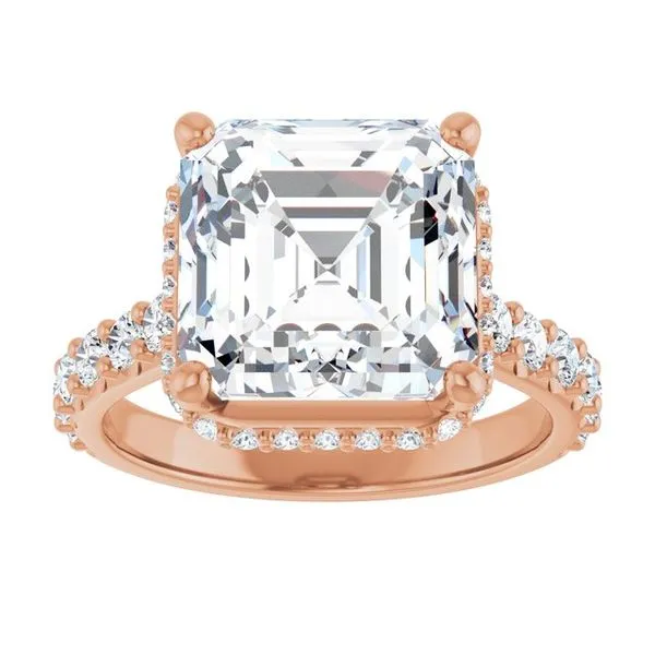 Hidden Halo-Style Engagement Ring Image 3 Raleigh Diamond Fine Jewelry Raleigh, NC