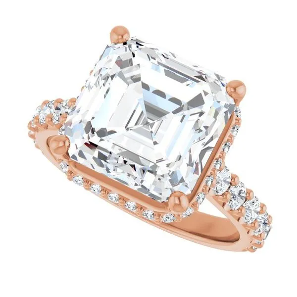 Hidden Halo-Style Engagement Ring Image 5 Don's Jewelry & Design Washington, IA