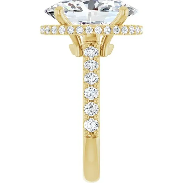 Hidden Halo-Style Engagement Ring Image 4 Clater Jewelers Louisville, KY