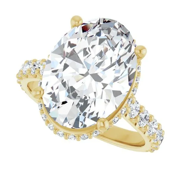 Hidden Halo-Style Engagement Ring Image 5 Don's Jewelry & Design Washington, IA