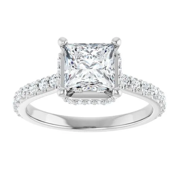 Hidden Halo-Style Engagement Ring Image 3 Vulcan's Forge LLC KANSAS CITY, MO