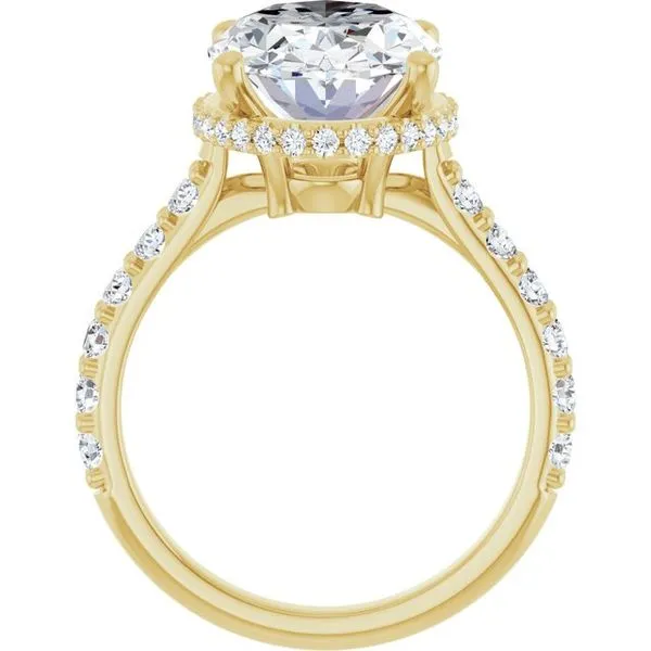 Hidden Halo-Style Engagement Ring Image 2 Don's Jewelry & Design Washington, IA