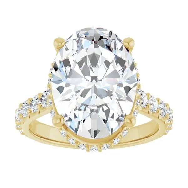 Hidden Halo-Style Engagement Ring Image 3 Don's Jewelry & Design Washington, IA