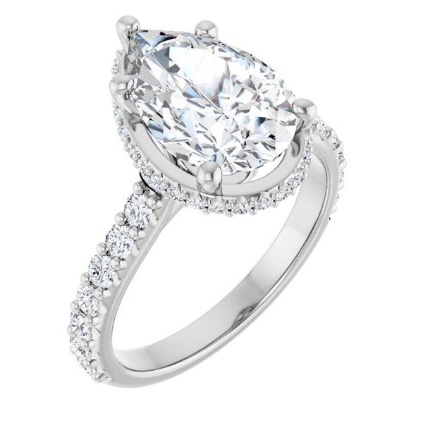 Hidden Halo-Style Engagement Ring