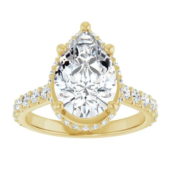 Hidden Halo-Style Engagement Ring Image 3 Futer Bros Jewelers York, PA