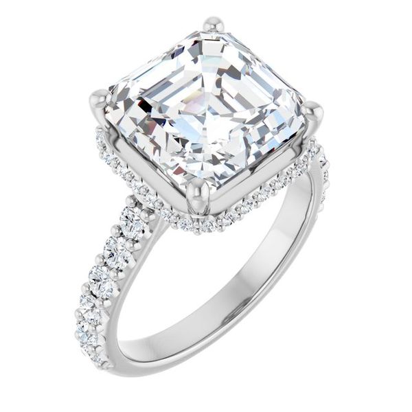 Hidden Halo-Style Engagement Ring