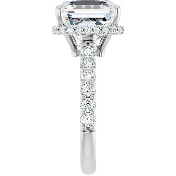 Hidden Halo-Style Engagement Ring Image 4 The Jewelry Source El Segundo, CA