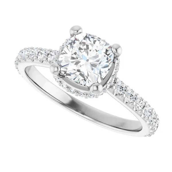 Hidden Halo-Style Engagement Ring Image 5 Jimmy Smith Jewelers Decatur, AL