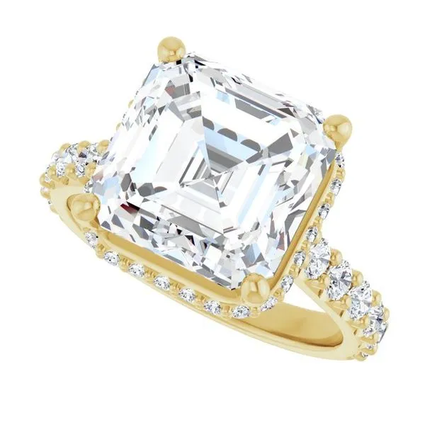 Hidden Halo-Style Engagement Ring Image 5 Vulcan's Forge LLC KANSAS CITY, MO