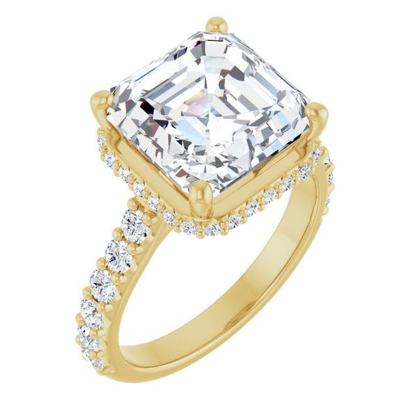 Hidden Halo-Style Engagement Ring