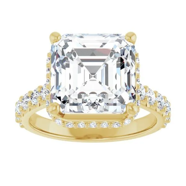 Hidden Halo-Style Engagement Ring Image 3 Vulcan's Forge LLC KANSAS CITY, MO