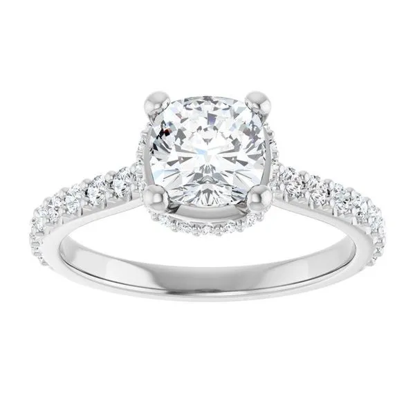 Hidden Halo-Style Engagement Ring Image 3 Jimmy Smith Jewelers Decatur, AL