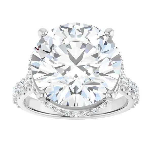 Hidden Halo-Style Engagement Ring Image 3 Ocean View Jewelers Millville, DE
