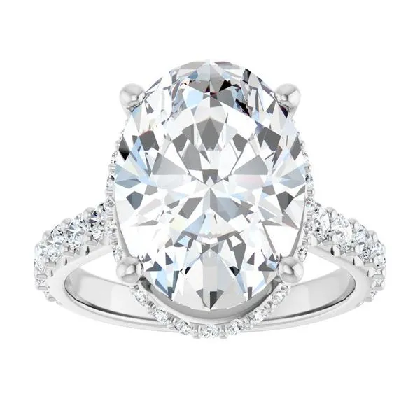 Hidden Halo-Style Engagement Ring Image 3 Morin Jewelers Southbridge, MA