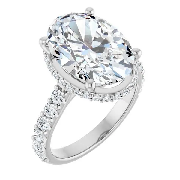 Hidden Halo-Style Engagement Ring