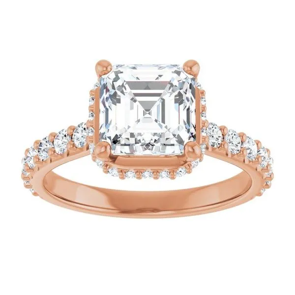 Hidden Halo-Style Engagement Ring Image 3 Futer Bros Jewelers York, PA