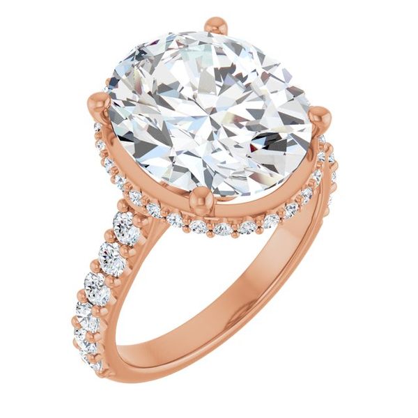 Hidden Halo-Style Engagement Ring