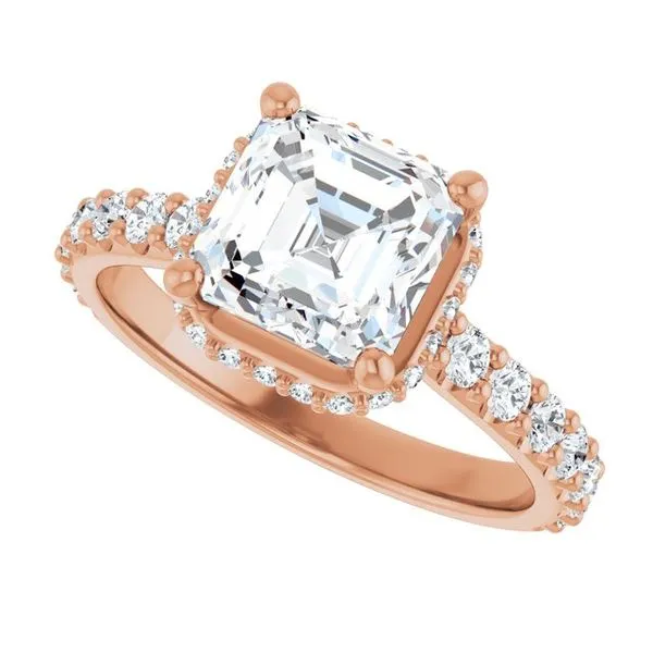 Hidden Halo-Style Engagement Ring Image 5 Vulcan's Forge LLC KANSAS CITY, MO