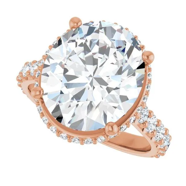 Hidden Halo-Style Engagement Ring Image 5 Don's Jewelry & Design Washington, IA