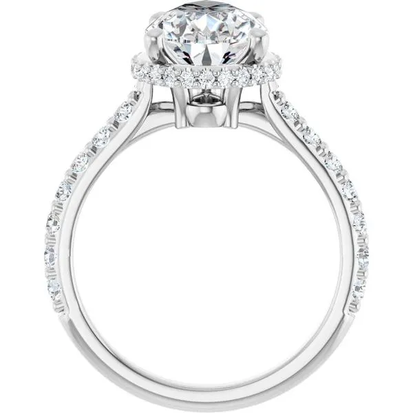 Hidden Halo-Style Engagement Ring Image 2 J. West Jewelers Round Rock, TX