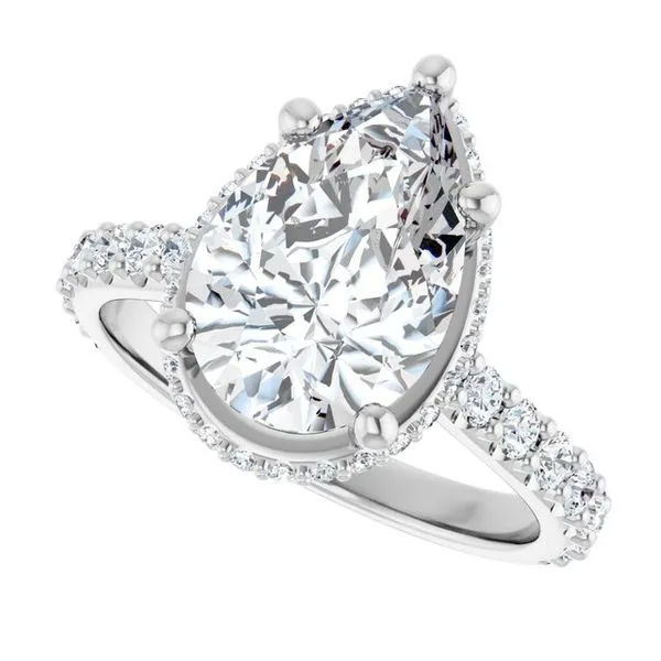 Hidden Halo-Style Engagement Ring Image 5 J. West Jewelers Round Rock, TX