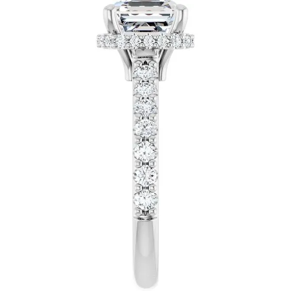 Hidden Halo-Style Engagement Ring Image 4 The Jewelry Source El Segundo, CA