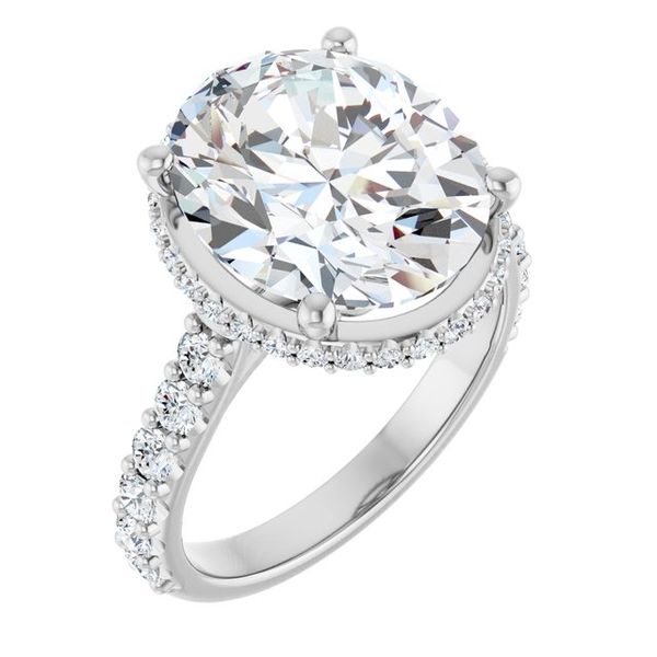 Hidden Halo-Style Engagement Ring