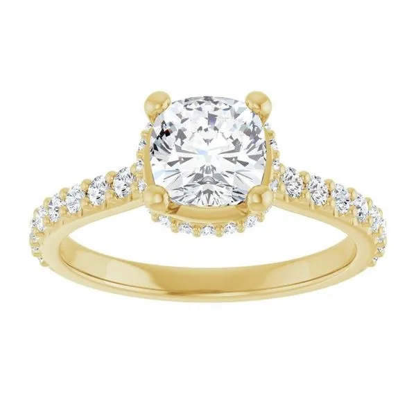 Hidden Halo-Style Engagement Ring Image 3 Redlands Jewelers Redlands, CA