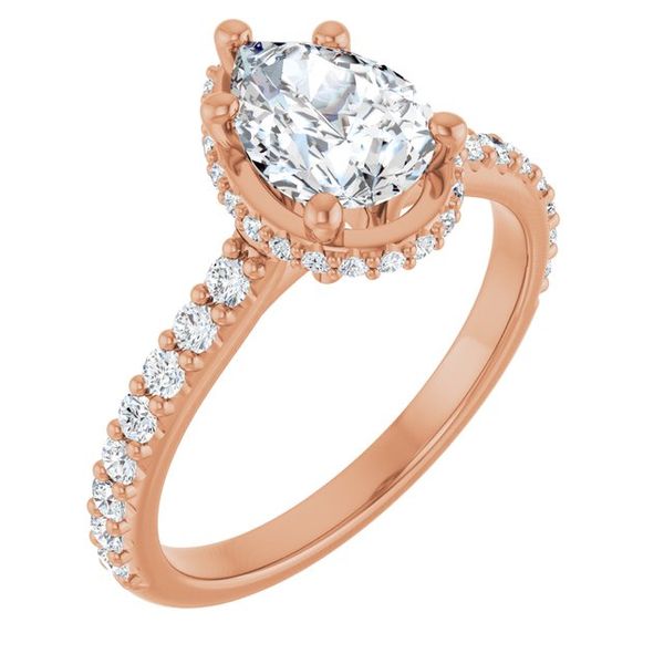 Hidden Halo-Style Engagement Ring