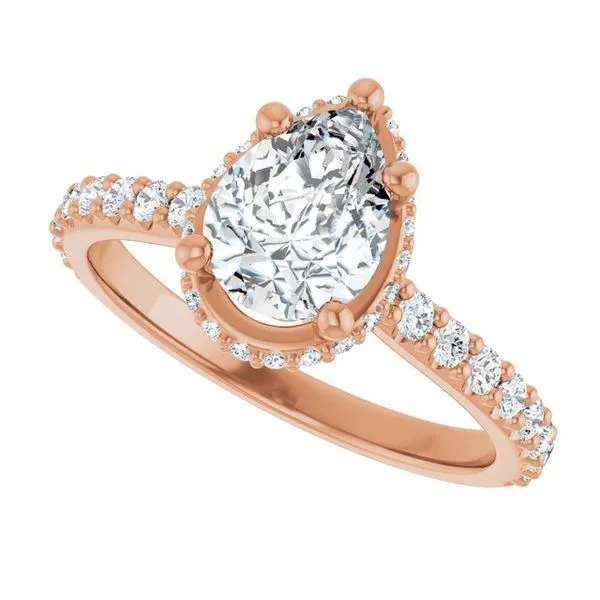 Hidden Halo-Style Engagement Ring Image 5 Hudson Valley Goldsmith New Paltz, NY