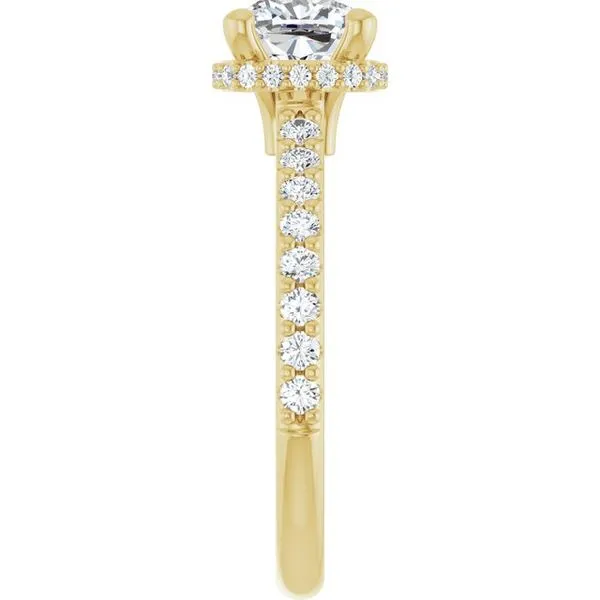 Hidden Halo-Style Engagement Ring Image 4 Jimmy Smith Jewelers Decatur, AL
