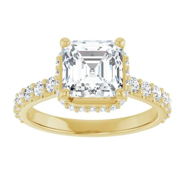 Hidden Halo-Style Engagement Ring Image 3 Austin's Fine Diamonds & Jewelry Lyndhurst, NJ