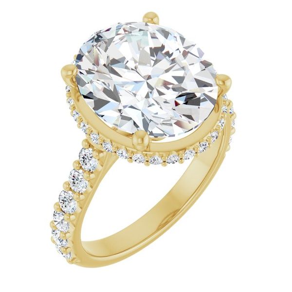Hidden Halo-Style Engagement Ring
