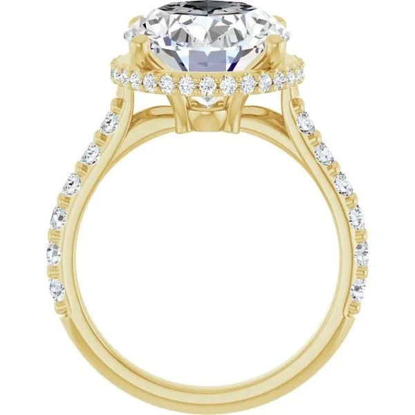 Hidden Halo-Style Engagement Ring Image 2 Don's Jewelry & Design Washington, IA