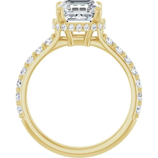 Hidden Halo-Style Engagement Ring Image 2 J. West Jewelers Round Rock, TX