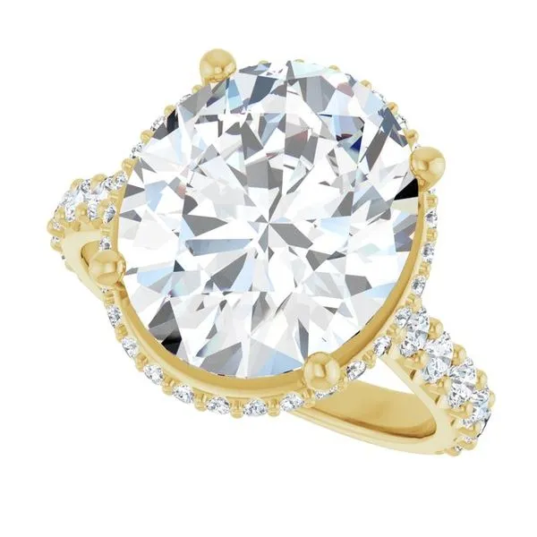 Hidden Halo-Style Engagement Ring Image 5 J. West Jewelers Round Rock, TX