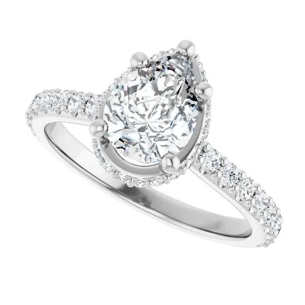 Hidden Halo-Style Engagement Ring Image 5 Ocean View Jewelers Millville, DE