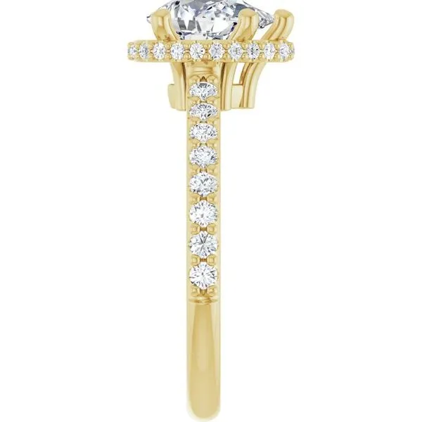 Hidden Halo-Style Engagement Ring Image 4 Paul James Jewelers Angels Camp, CA