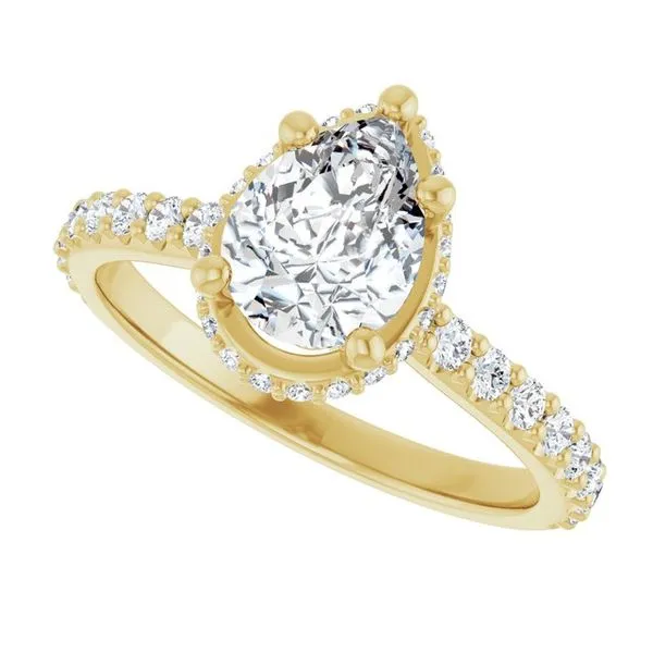 Hidden Halo-Style Engagement Ring Image 5 Raleigh Diamond Fine Jewelry Raleigh, NC