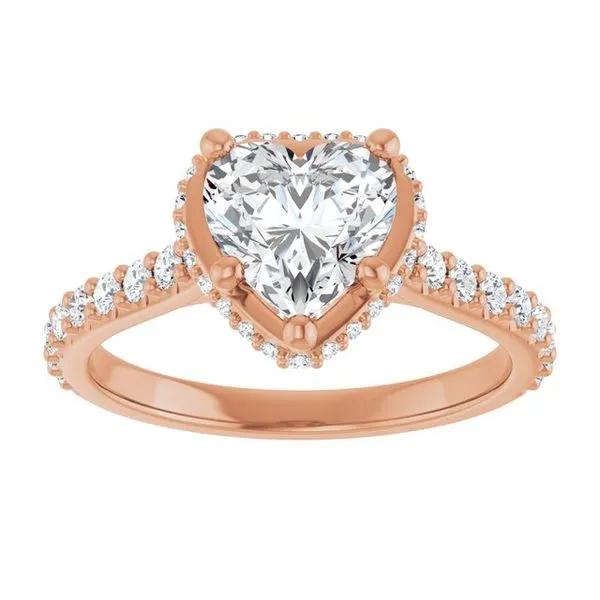 Hidden Halo-Style Engagement Ring Image 3 Michael Szwed Jewelers Longmeadow, MA