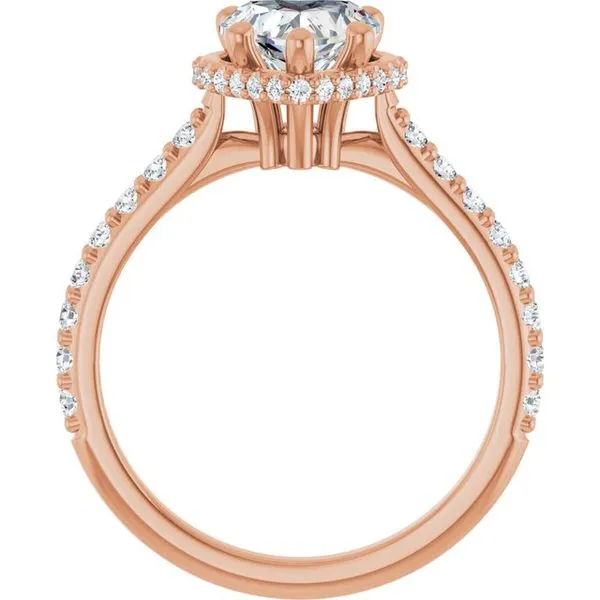 Hidden Halo-Style Engagement Ring Image 2 Raleigh Diamond Fine Jewelry Raleigh, NC