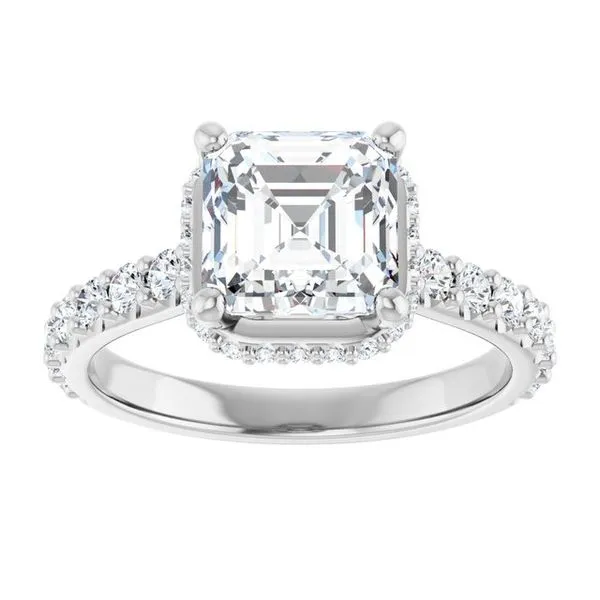 Hidden Halo-Style Engagement Ring Image 3 Jimmy Smith Jewelers Decatur, AL