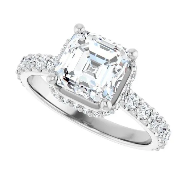 Hidden Halo-Style Engagement Ring Image 5 Morin Jewelers Southbridge, MA