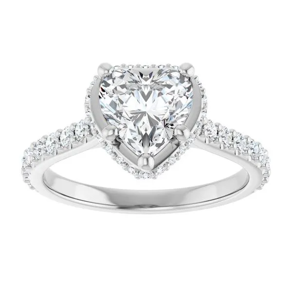 Hidden Halo-Style Engagement Ring Image 3 Natale Jewelers Sewell, NJ