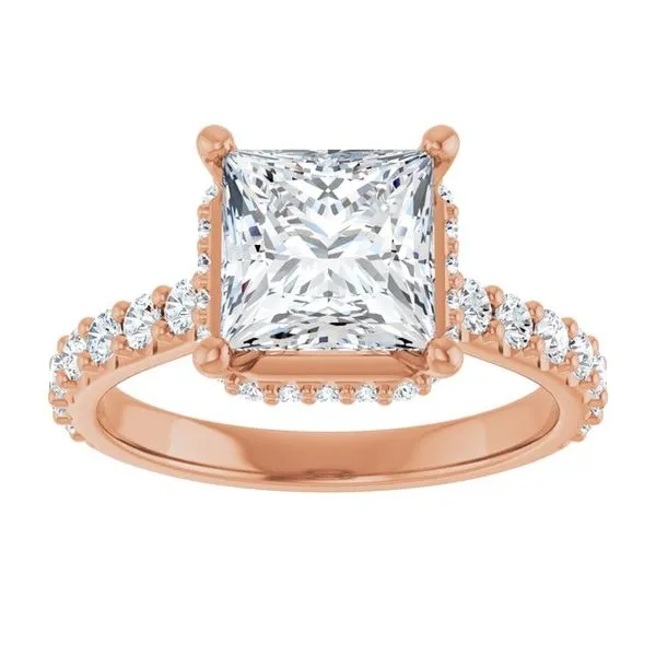 Hidden Halo-Style Engagement Ring Image 3 Don's Jewelry & Design Washington, IA