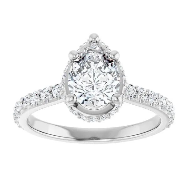 Hidden Halo-Style Engagement Ring Image 3 JF Jones Jewelers Rochester, NY